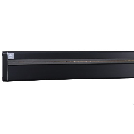 Perfil eléctrificado E-Genesis, 90 cm, Conexión izquierda, Negro