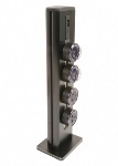 TT 1.0 - Columna Tower Track, 540 mm - Negro - 4 x USB