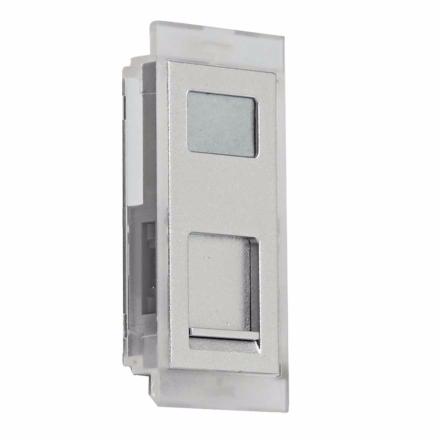 DS3 - Placa adaptador RJ45, para canal RH1 - acabado alu