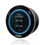 USB3QC - Cargador rápido USB dos salidas - Negro - Led azul