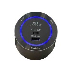 USB3QC - Cargador r�pido USB dos salidas - Negro - Led azul