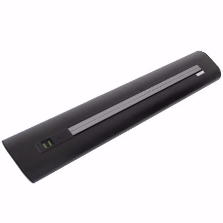 GT 1.0 - Genesis, 65 cm - Negro cepillado - 2 x USB - cable 1,5 m + 2 tomas de corriente GS4-L negra
